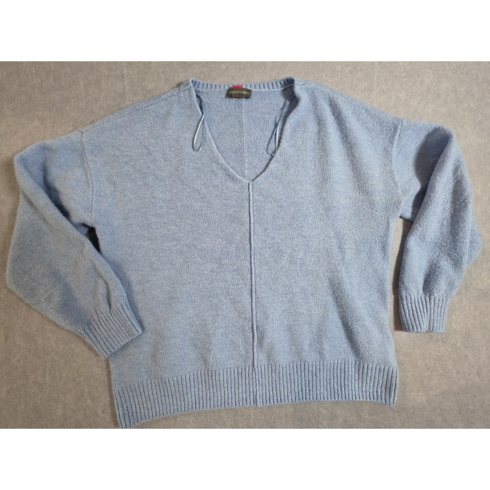 Vince Camuto Marine Blue Women's V-Neck Sweater-Size M